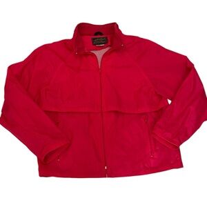 Eddie Bauer Red‎ Zip-Up Windbreaker Jacket